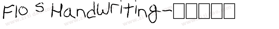 Flo s Handwriting字体转换
